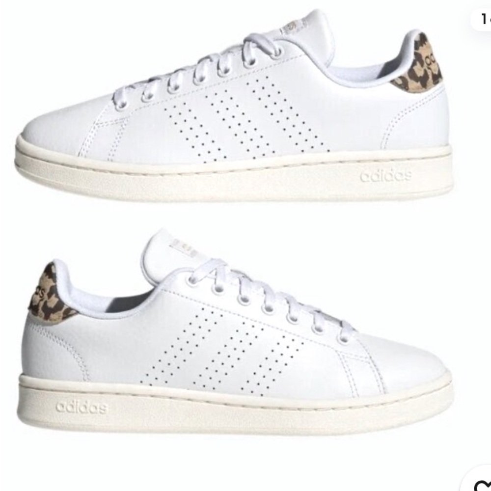 Women’s Adidas Association White With Leopard Original Superstar Size 7.5